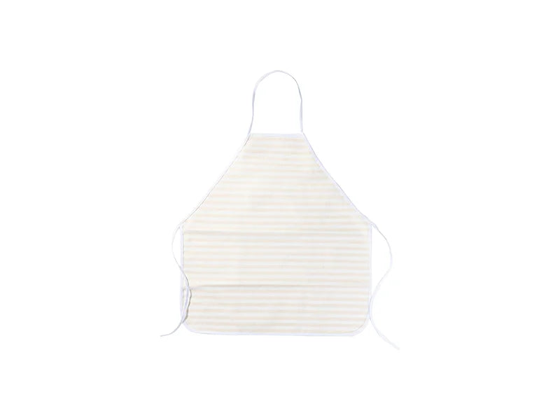 Sublimation Blanks linen Apron (69*72cm, Beige and Light Yellow Stripe)