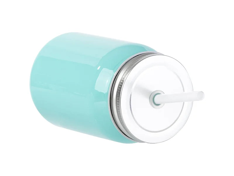 Sublimation Blanks 15oz/450ml Full Color Mason Jar no Handle (Lake Blue)