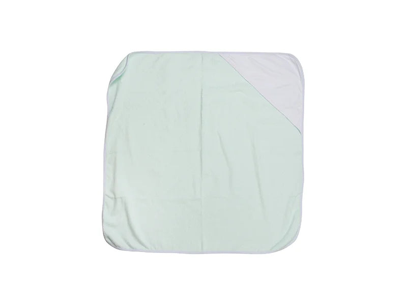 Sublimation Baby Hooded Towel (80*80, Light Green)