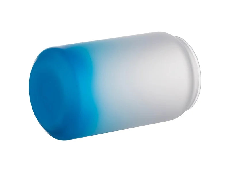 Sublimation 13oz/400ml  Glass Mugs Gradient Light Blue
