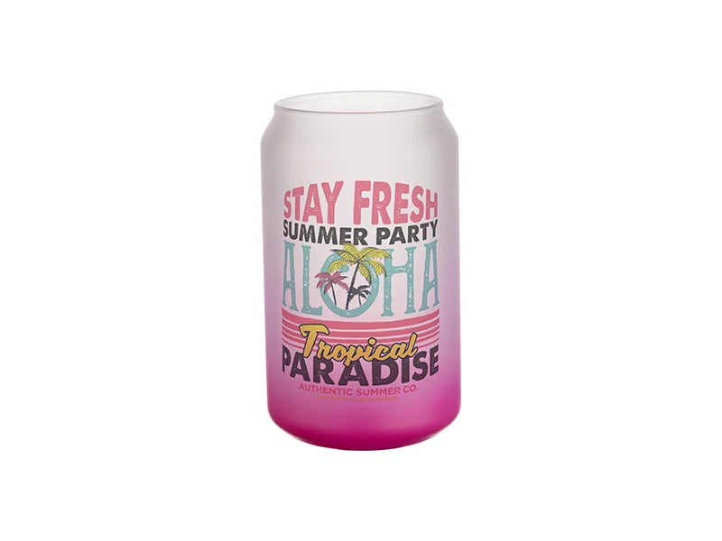Sublimation 13oz/400ml Glass Mugs Gradient Purple