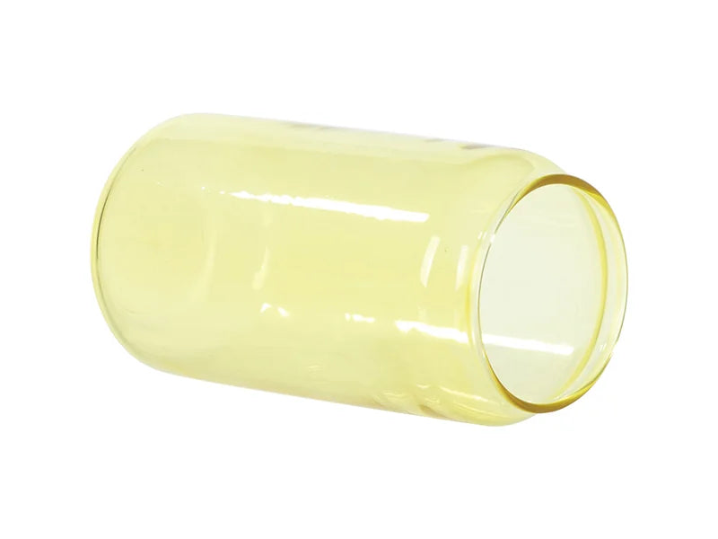 Sublimation Blanks 18oz/550ml Full Color Can Glass Mug with Straw(Yellow)