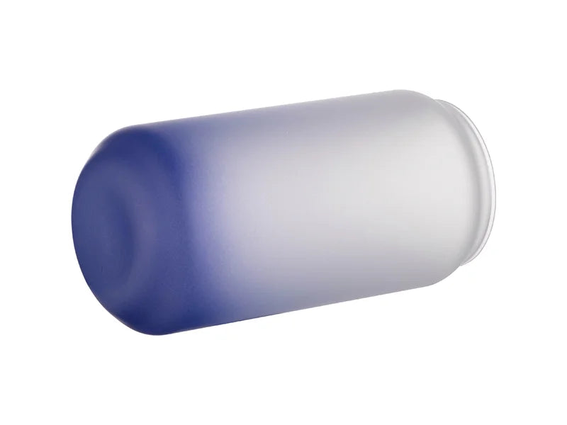 Sublimation 18oz/550ml Glass Mugs Gradient Dark Blue