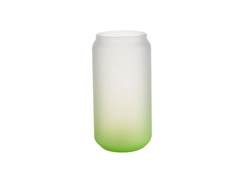 Sublimation 18oz/550ml Glass Mugs Gradient Green