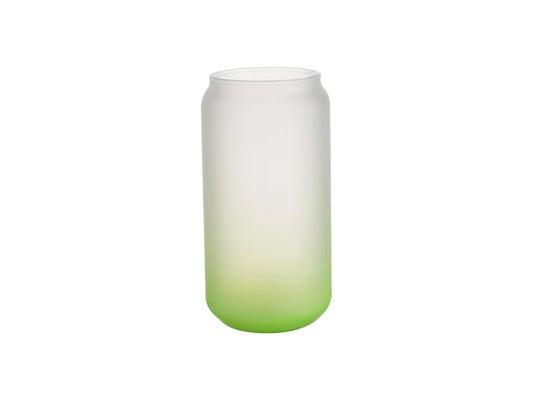Sublimation 18oz/550ml Glass Mugs Gradient Green