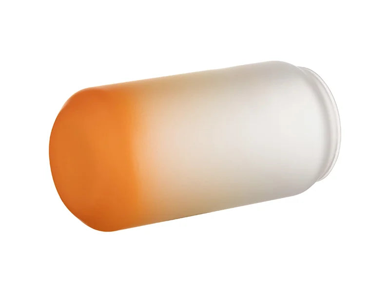 Sublimation 18oz/550ml Glass Mugs Gradient Orange