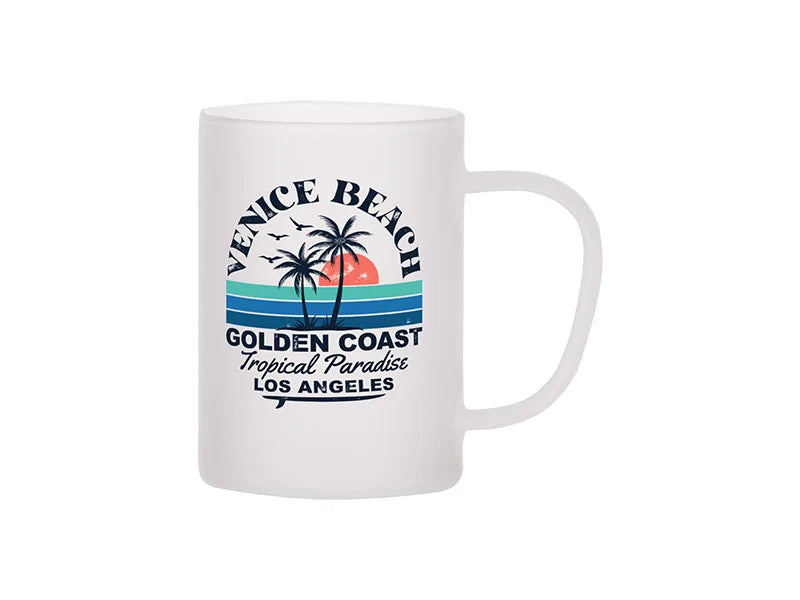 Sublimation 12oz/360ml Glass Mug(Frosted)