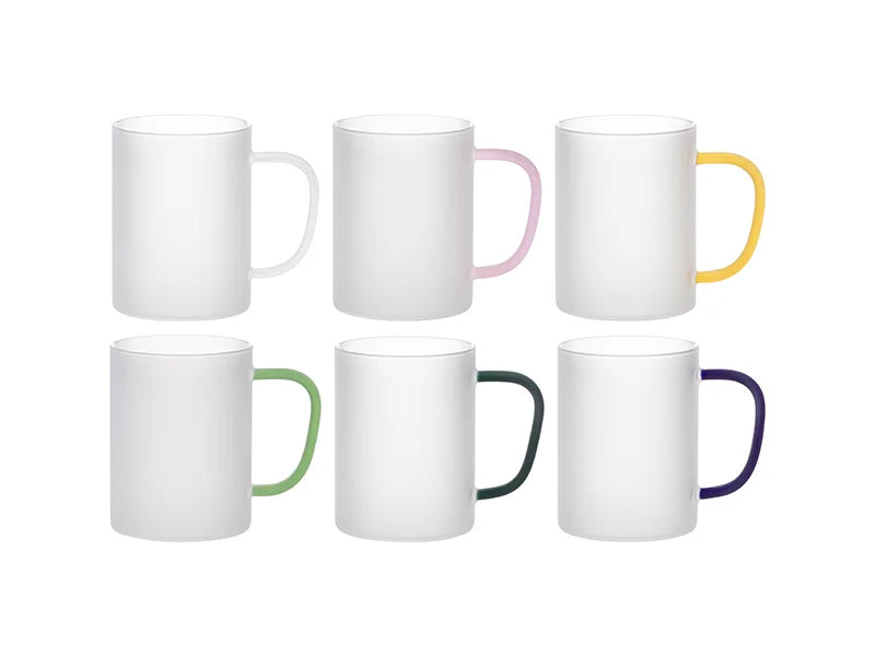 Sublimation Blanks 15oz/450ml Glass Mug(Frosted)