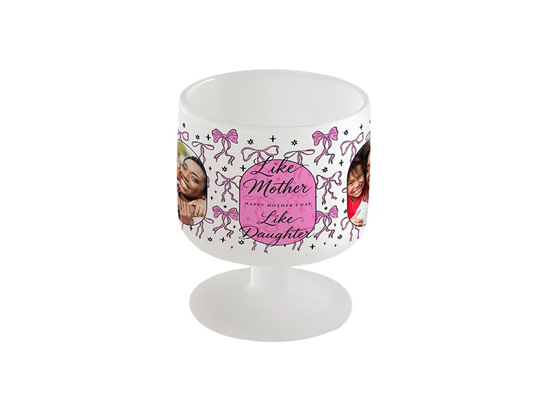 250ml Sublimation Frosted Glass Goblet/Candle Holder