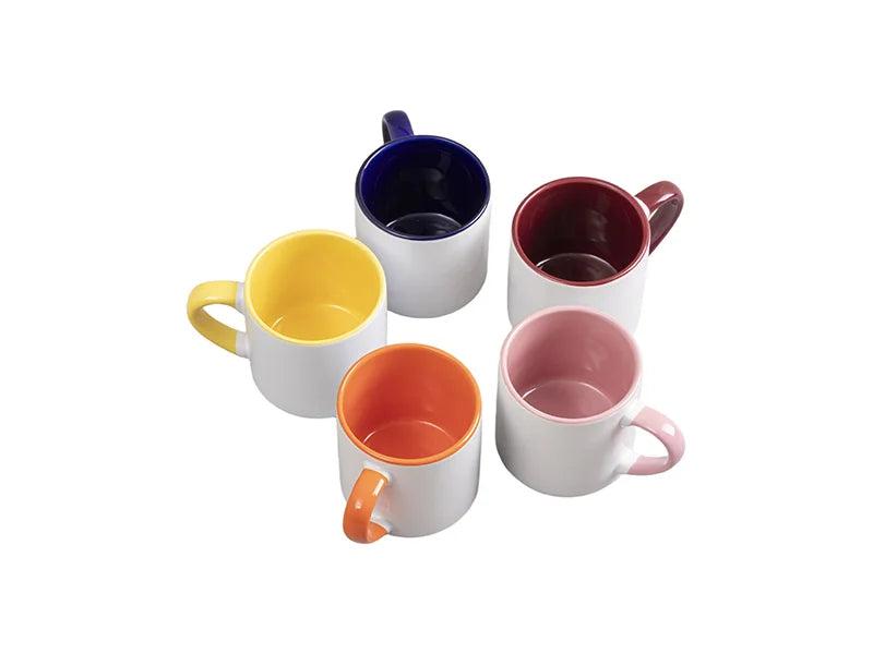 Sublimation 6oz Inner Rim Color Mug (Maroon)