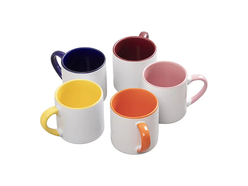 Sublimation 6oz Inner Rim Color Mug (Yellow)
