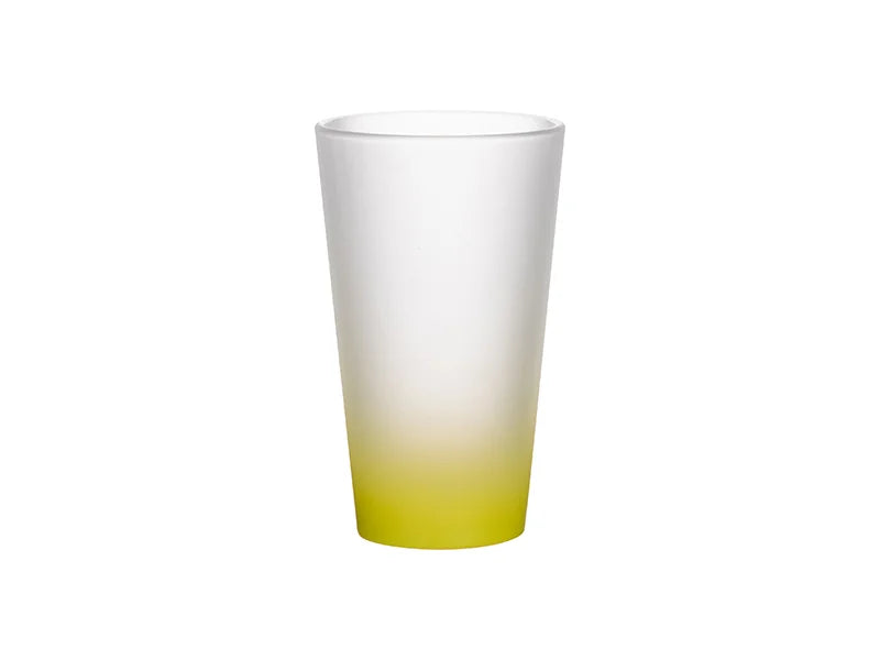 17oz Sublimation Glass Mug (Gradient Color Lemon Yellow)