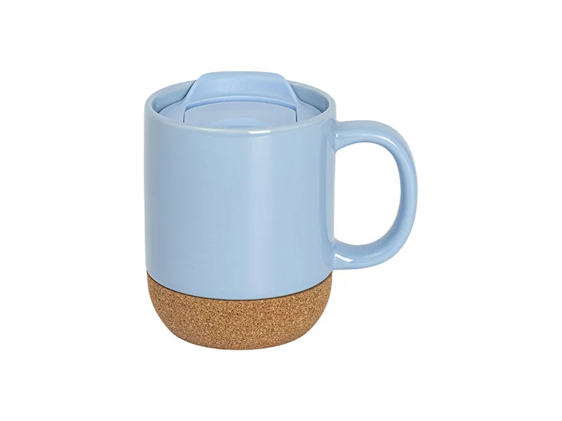 Sublimation 14oz/420ml Ceramic Cork Bottom Coaster Mug