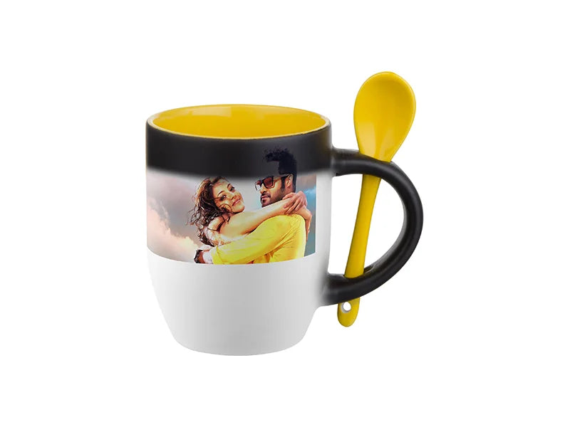 Sublimation 11oz Changing Color Spoon Mug