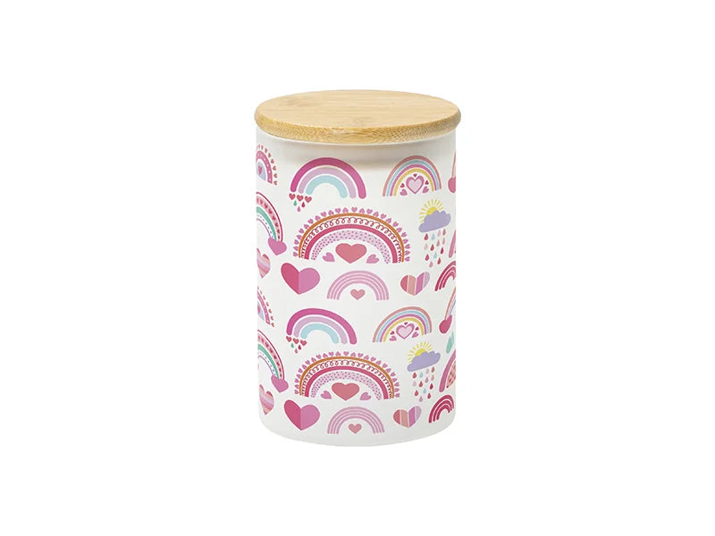 Sublimation Blanks 20oz/600ml Frosted Skinny Glass Storage Jar
