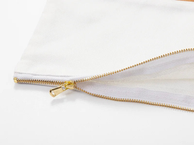 Sublimation Blanks Canvas Stitching Cork Pencil Case