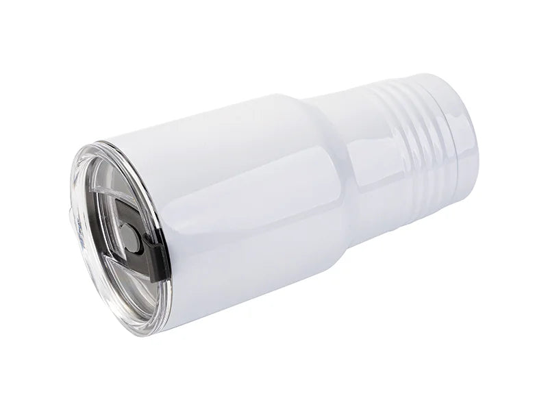 Sublimation Blanks 30oz/900ml Stainless Steel Tumbler w/ Ringneck Grip(White)