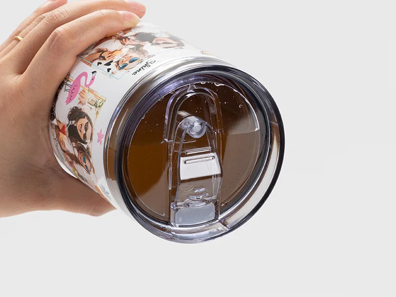 Sublimation 20oz/600ml Stainless Steel Travel Tumbler with Lid & Straw(White)