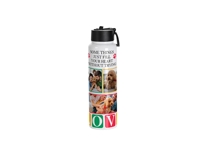 Sublimation Blanks 3 in 1 17oz/500ml Wide Mouth Stainless Steel Tumbler & Travel Mug(White)