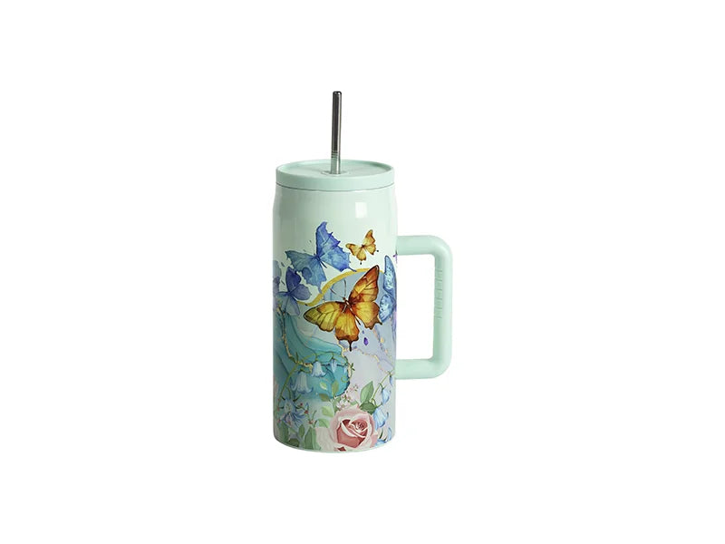 40oz/1200ml Stainless Steel Tumbler with Soft Grip Handle