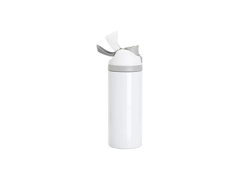 24oz/720ml Stainless Steel Travel Tumbler with Portable Lid(White)