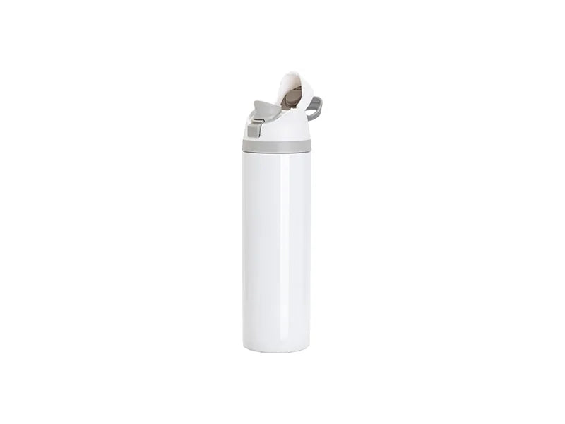 32oz/960ml Stainless Steel Travel Tumbler with Portable Lid(White)