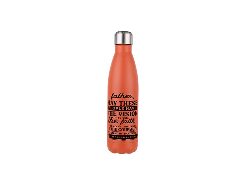 Sublimation 17oz/500ml Stainless Steel Cola Bottle (Matt Orange)
