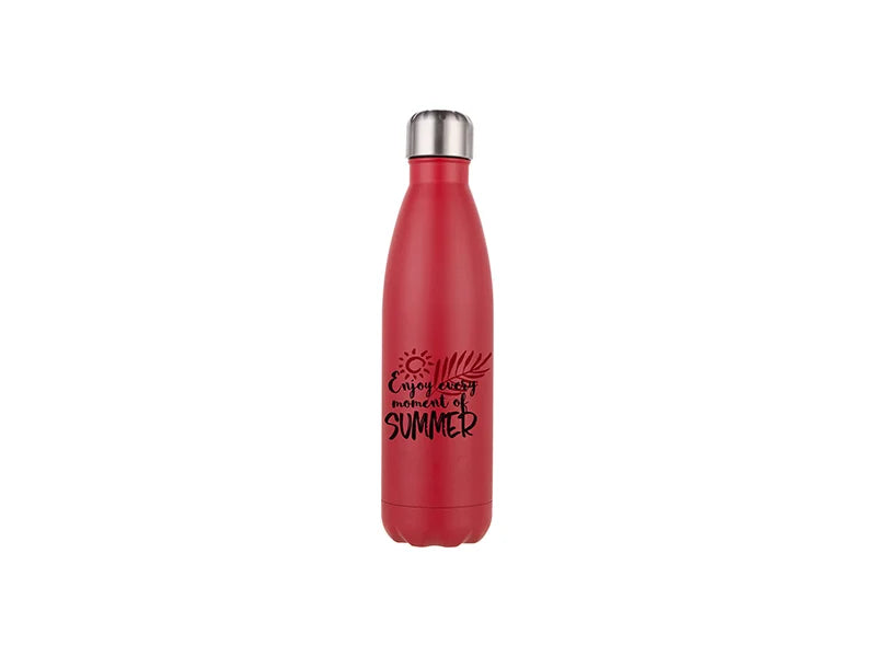 Sublimation 17oz/500ml Stainless Steel Cola Bottle(Matt Red)