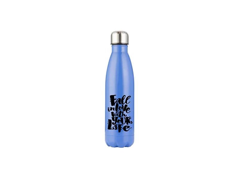 Sublimation 17oz/500ml Stainless Steel Cola Bottle (Blue)