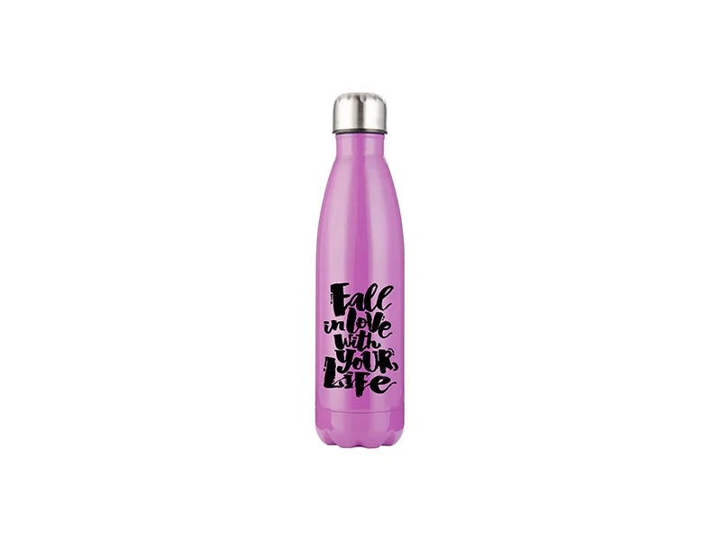 Sublimation 17oz/500ml Stainless Steel Cola Bottle (Purple)