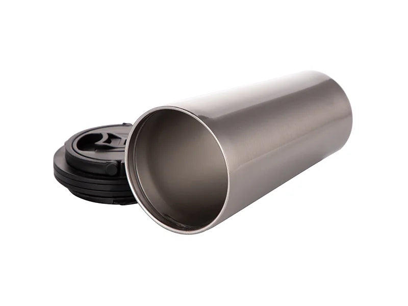 Sublimation 16oz Stainless Steel Tumbler (Silver) w/ Handle