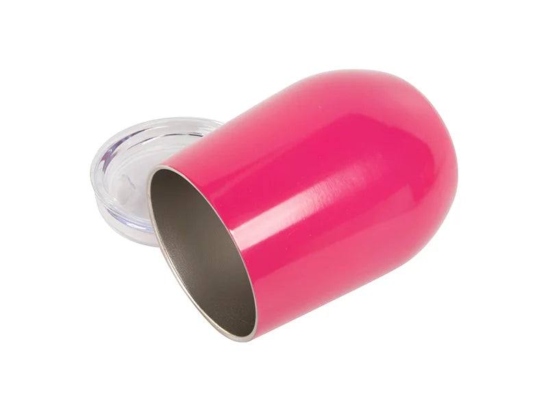 Sublimation 12oz Stainless Steel Stemless Wine Cup (Rose Red)