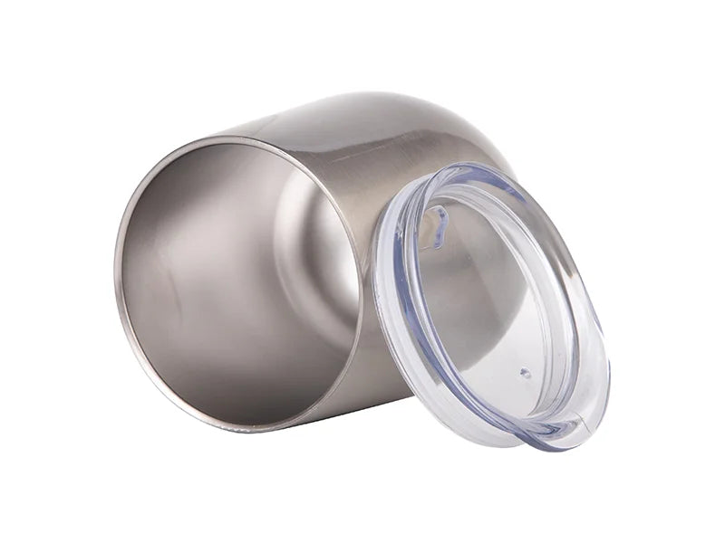 Sublimation 12oz Stainless Steel Stemless Wine Cup (Silver)