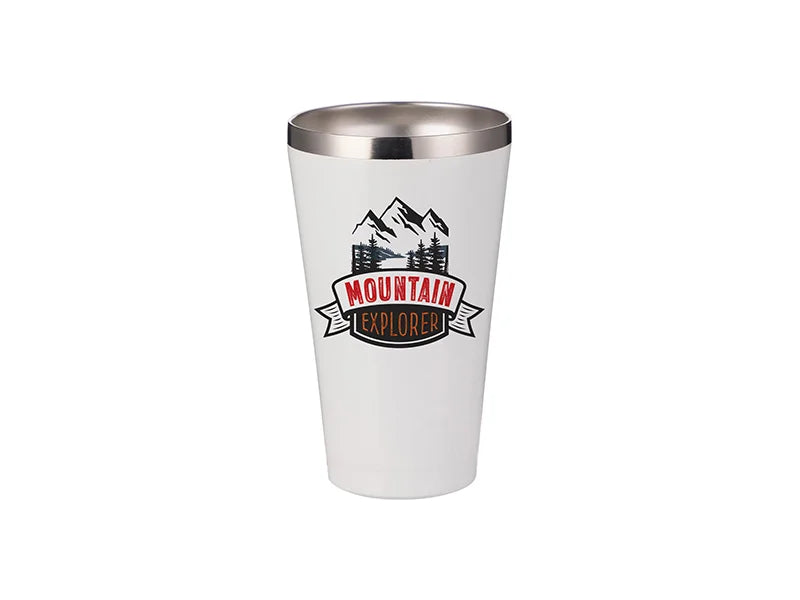 Sublimation 15oz/450ml Stainless Steel Tumbler w/o Lid (White)