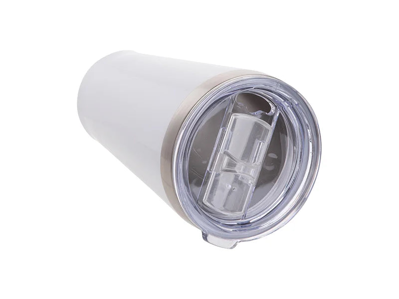 Sublimation 15oz/450ml Stainless Steel Tumbler w/ Slide Lid (White)