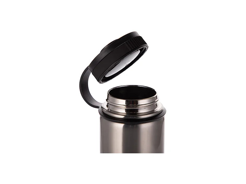Sublimation 18oz/550ml Stainless Steel Flask w/ Portable Lid (Silver)