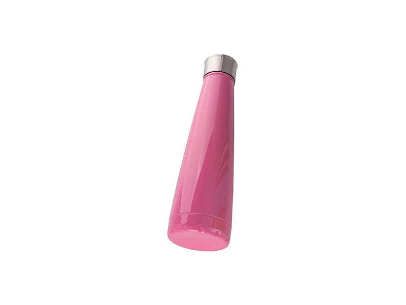 Sublimation 14oz/420ml Stainless Steel Pyramid Shaped Bottle (Rose Red)