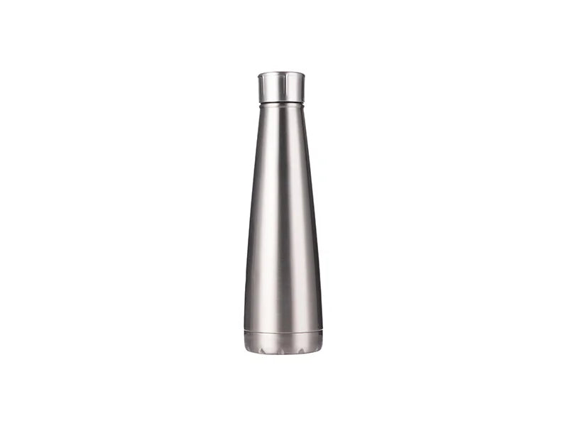 Sublimation 14oz/420ml Stainless Steel Pyramid Shaped Bottle (Silver)