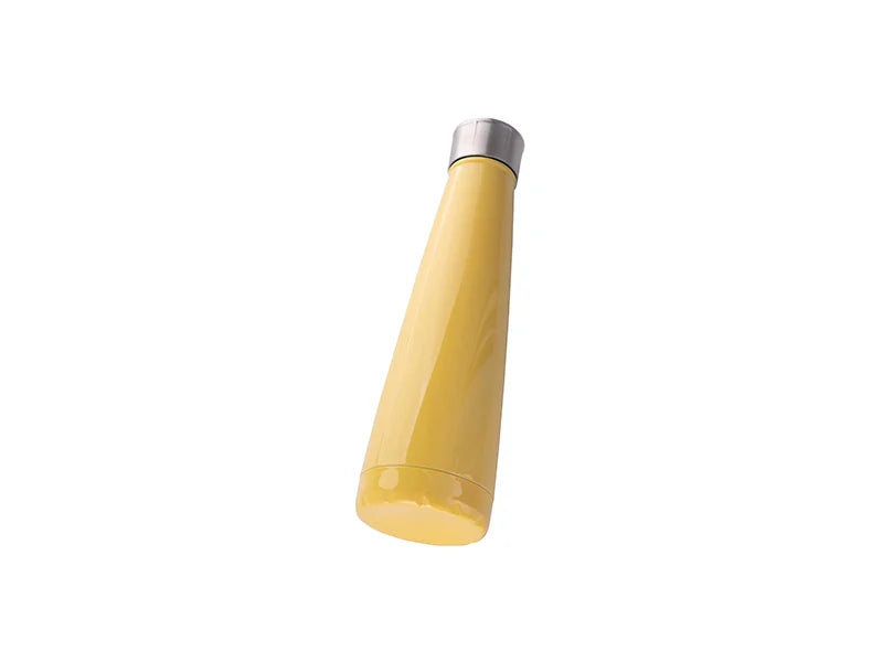 Sublimation 14oz/420ml Stainless Steel Pyramid Shaped Bottle (Yellow)