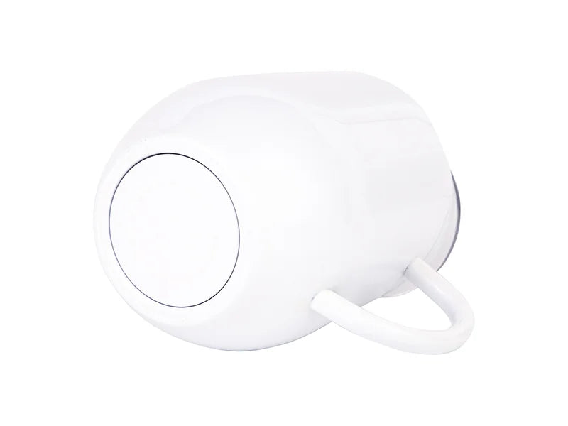 Sublimation 12oz/360ml Stainless Steel Stemless Wine Cup with Handle (White)
