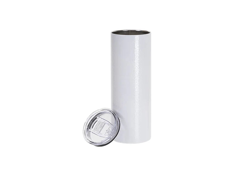 Sublimation Blanks 20oz/600ml Crackle Finish Stainless Steel Skinny Tumbler(White)