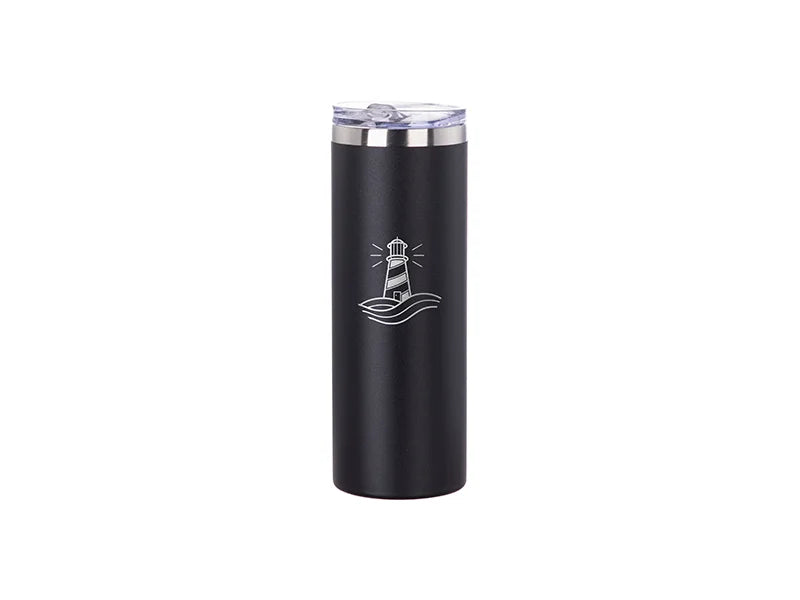 20oz/600ml Powder Coated Stainless Steel Mug(Black)