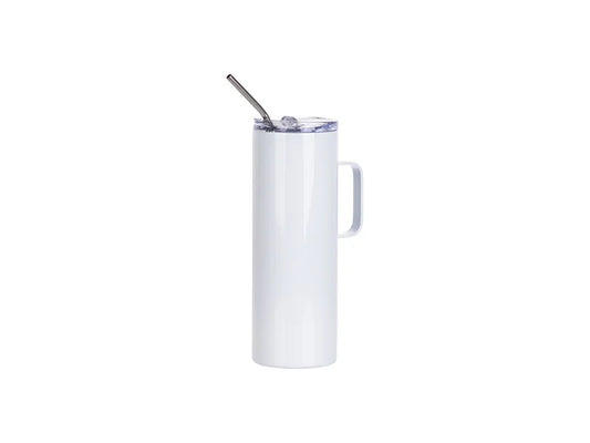 Sublimation 20oz/600ml Stainless Steel Skinny Tumbler with Handle & Lid