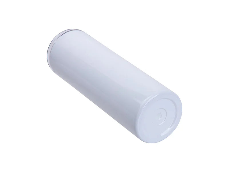 Sublimation 30oz/900ml Stainless Steel Skinny Tumbler w/ Straw & Lid (White)