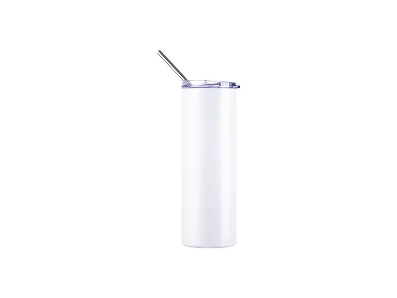 20oz/600ml Sublimation UV Color Changing Stainless Steel Skinny Tumbler (White to Violet)