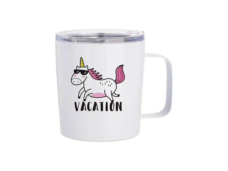 Sublimation 10oz/300ml Stainless Steel Coffee Cup (White)