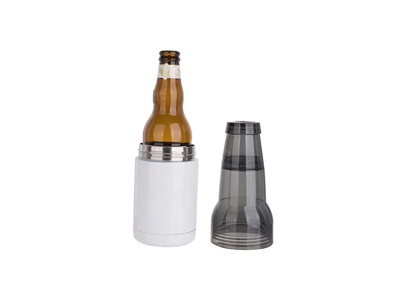 Sublimation 17oz/500ml Stainless Steel Beer Keeper w/ Bottle Opener(White)