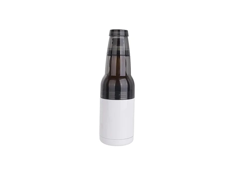 Sublimation 17oz/500ml Stainless Steel Beer Keeper w/ Bottle Opener(White)