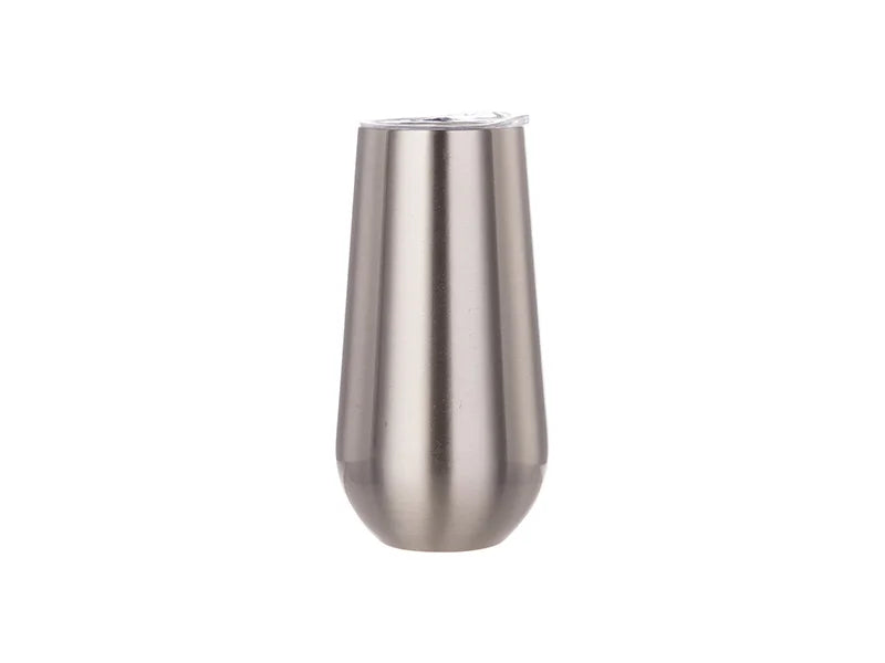 Sublimation 6oz/160ml Stainless Steel Stemless Champagne Cup (Silver)