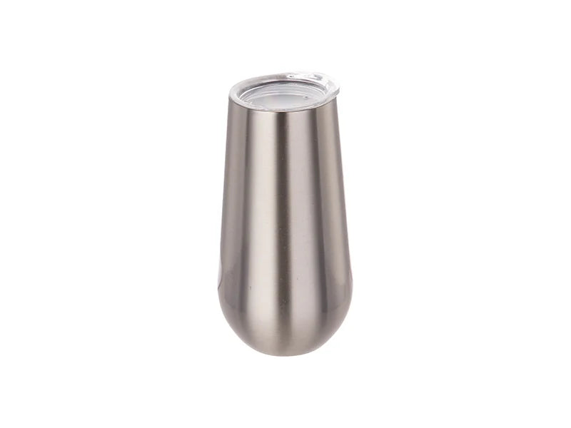 Sublimation 6oz/160ml Stainless Steel Stemless Champagne Cup (Silver)